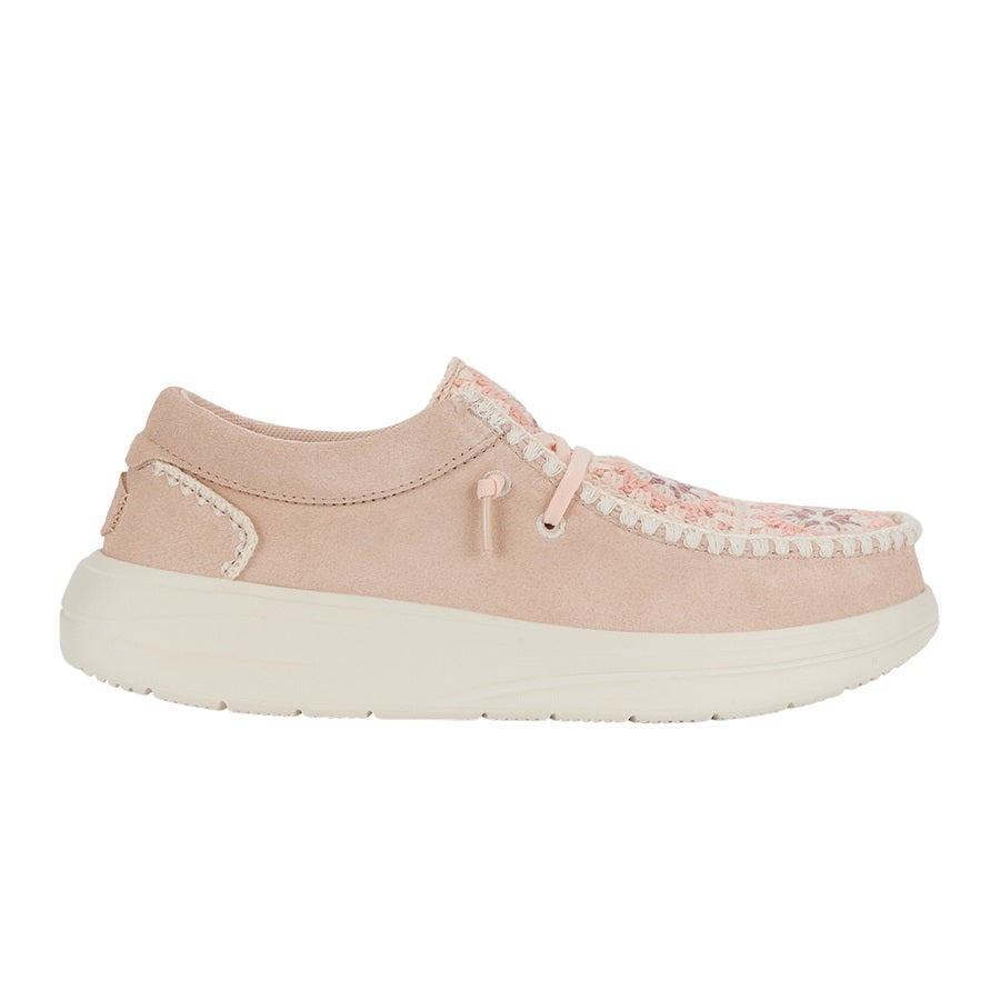 Wendy Comf Suede Crochet - Pale Pink/Multi - Image 9