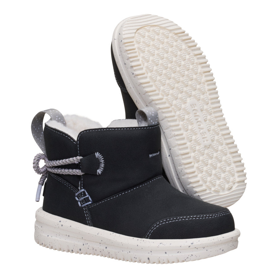 Camden Bow Boot Toddler Cozy - Black - Image 4