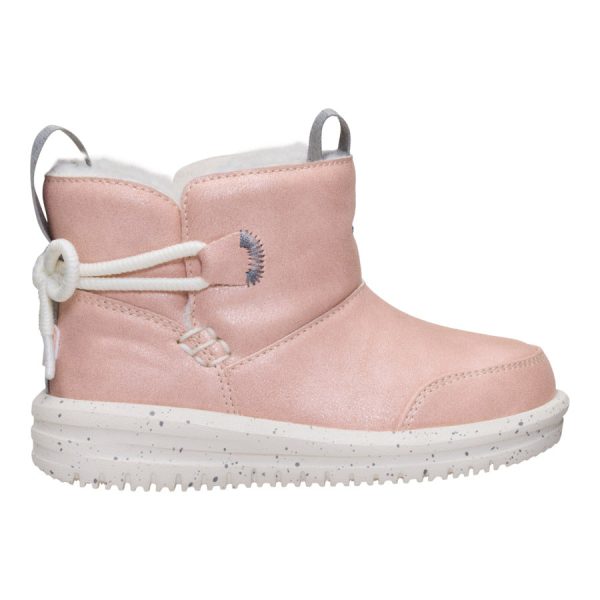 Camden Bow Boot Toddler Cozy - Sparkle Pink