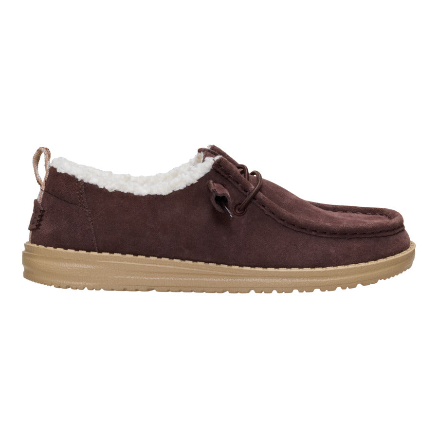 Wendy Suede Shearling - Dark Brown - Image 8