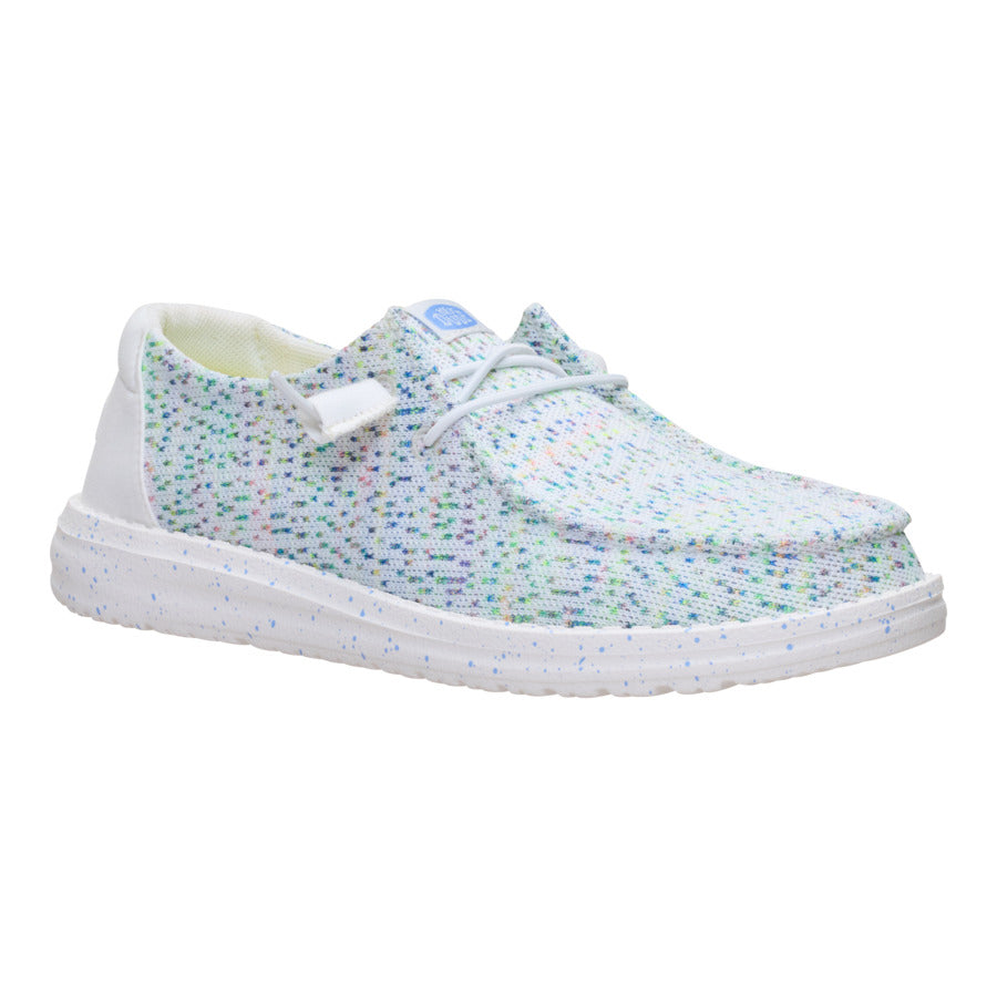 Wendy Stretch Speckle - White/Multi - Image 7